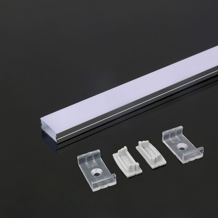 Profilo in Alluminio per Strip LED (Max l: 21,5mm) cod. SKU 3352 - 3367